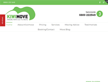 Tablet Screenshot of kiwimove.co.nz